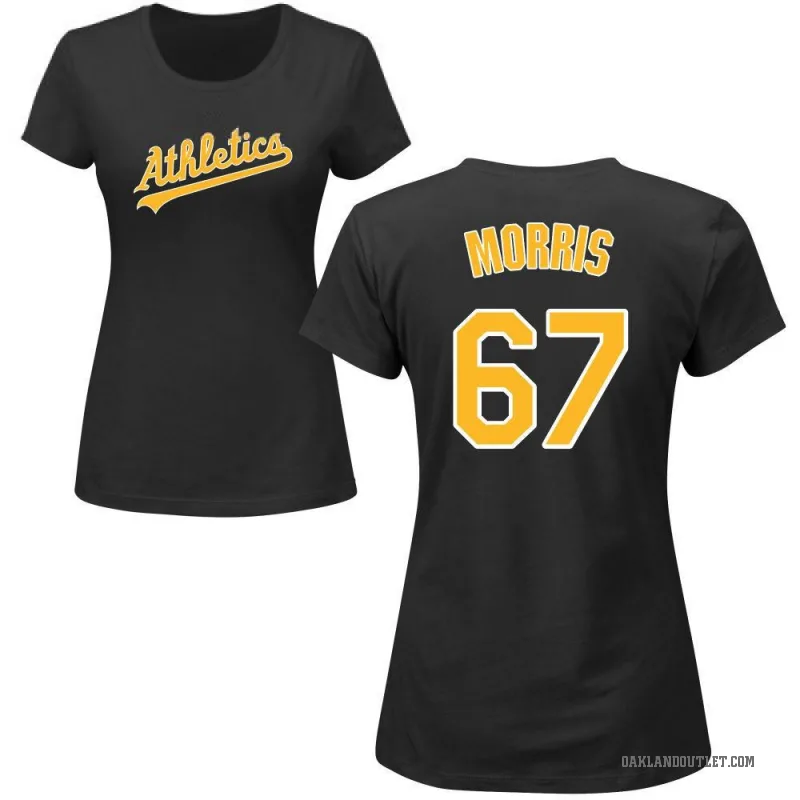 Kade Morris Women's Black Oakland Athletics Roster T-Shirt -