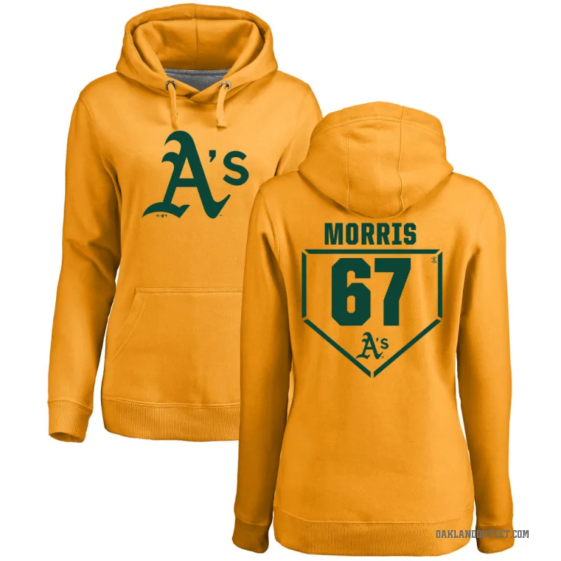 Kade Morris Women's Gold Oakland Athletics Branded RBI Pullover Hoodie -