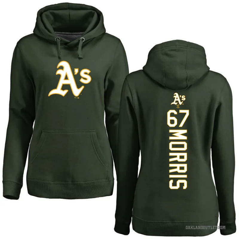 Kade Morris Women's Green Oakland Athletics Backer Pullover Hoodie