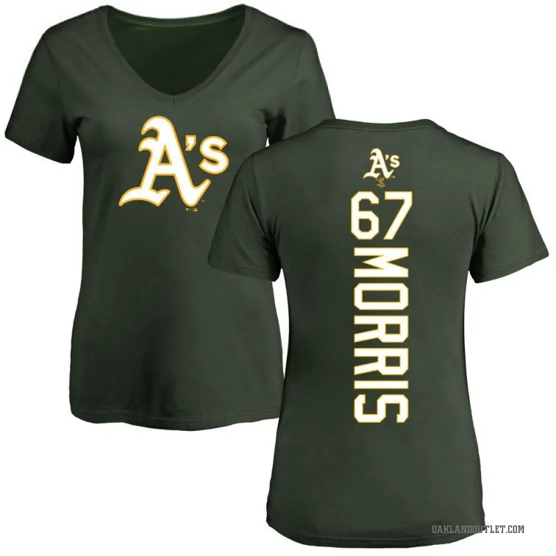 Kade Morris Women's Green Oakland Athletics Backer Slim Fit T-Shirt -