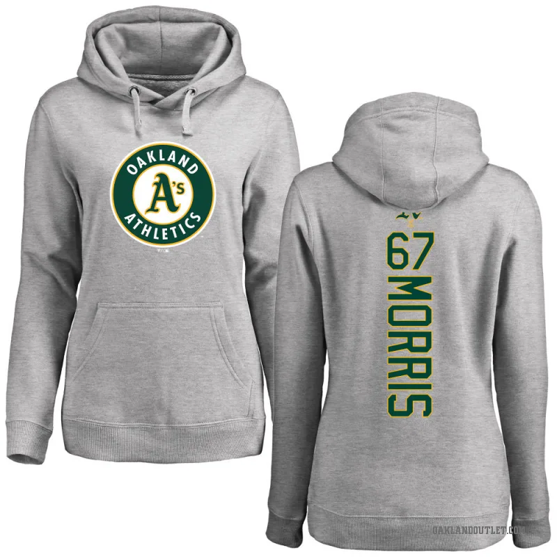 Kade Morris Women's Oakland Athletics Ash Backer Pullover Hoodie