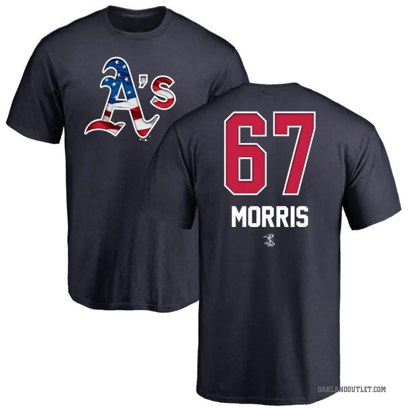 Kade Morris Youth Navy Oakland Athletics Name and Number Banner Wave T-Shirt -