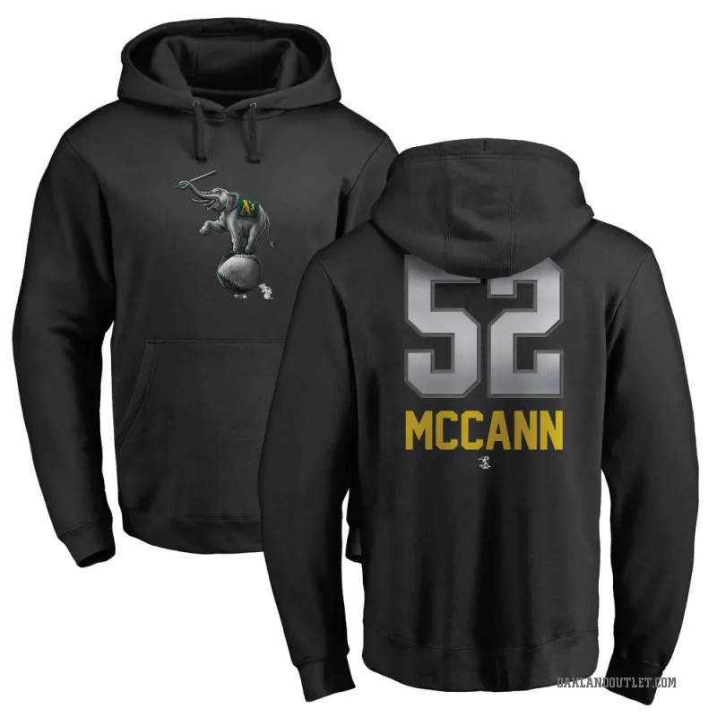 Kyle McCann Men's Black Oakland Athletics Branded Midnight Mascot Pullover Hoodie -