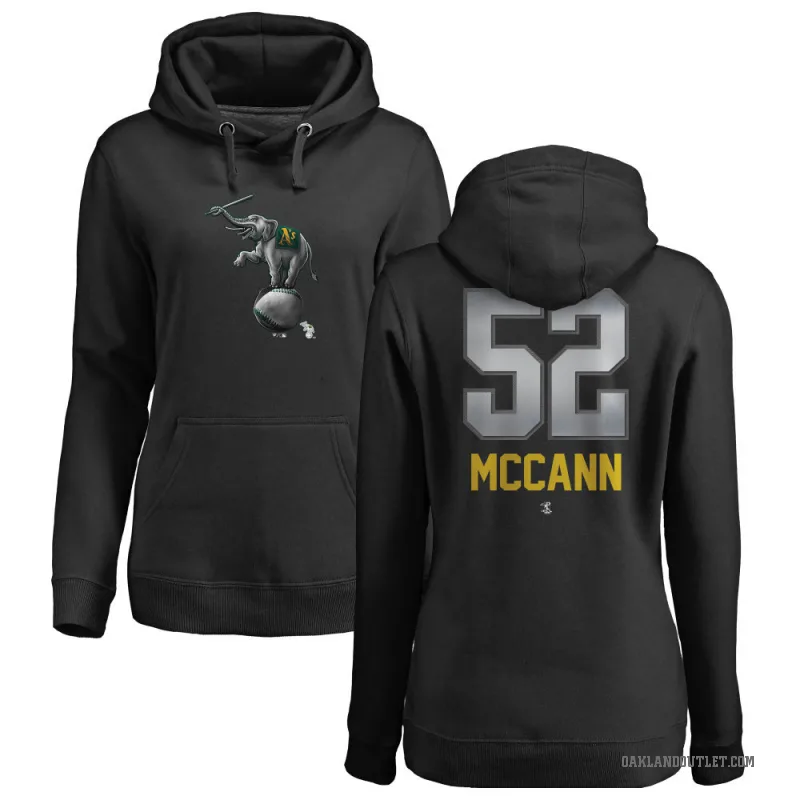 Kyle McCann Women's Black Oakland Athletics Branded Midnight Mascot Pullover Hoodie -