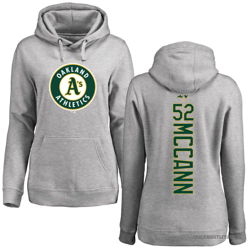 Kyle McCann Women's Oakland Athletics Ash Backer Pullover Hoodie