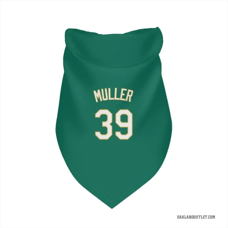 Kyle Muller  Green Oakland Athletics   Kelly  Cat & Dog Pet Bandana