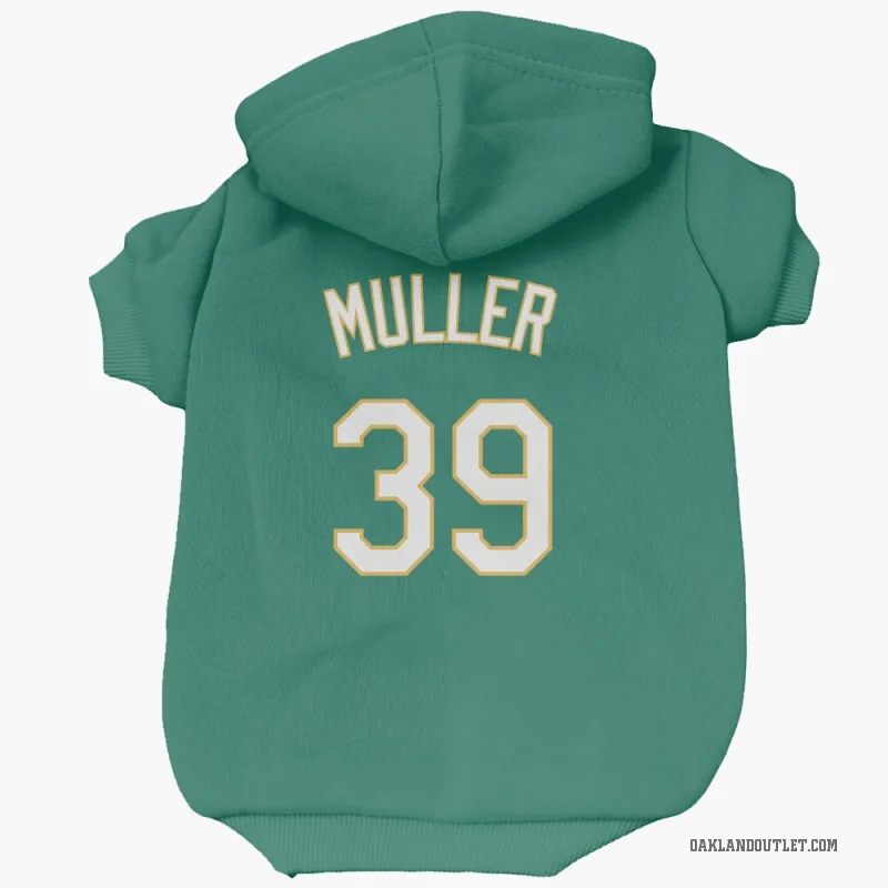 Kyle Muller  Green Oakland Athletics   Kelly  Cat & Dog Pet Hoodie