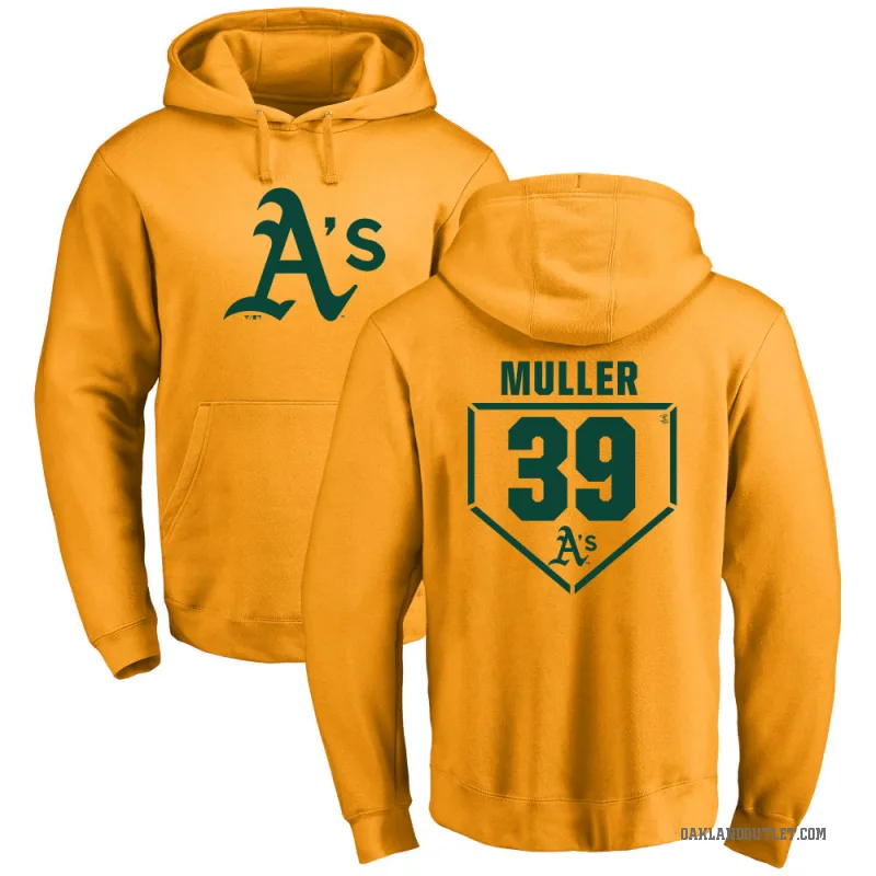 Kyle Muller Men's Gold Oakland Athletics Branded RBI Pullover Hoodie -