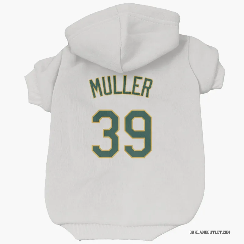 Kyle Muller  White Oakland Athletics  Cat & Dog Pet Hoodie