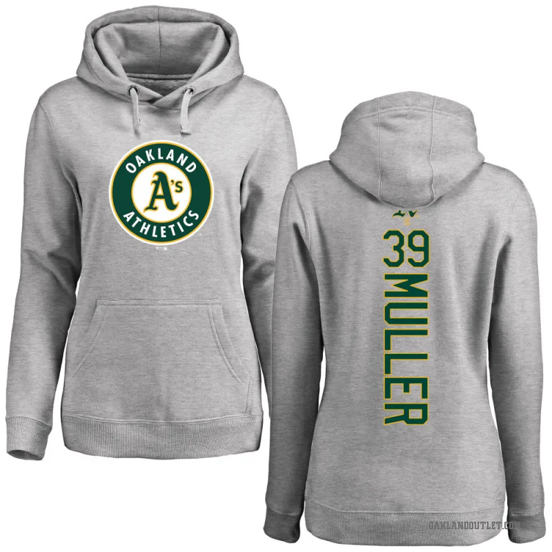 Kyle Muller Women's Oakland Athletics Ash Backer Pullover Hoodie