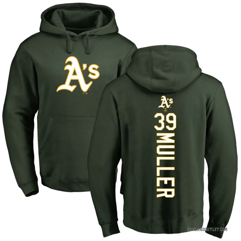 Kyle Muller Youth Green Oakland Athletics Backer Pullover Hoodie