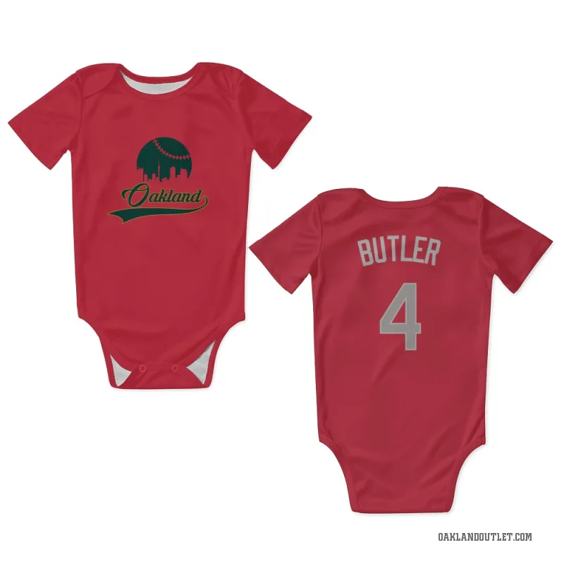 Lawrence Butler  Red Oakland Athletics  Newborn & Infant Bodysuit