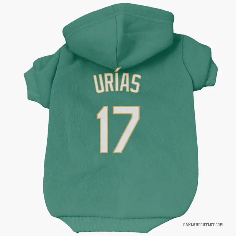 Luis Urias  Green Oakland Athletics   Kelly  Cat & Dog Pet Hoodie