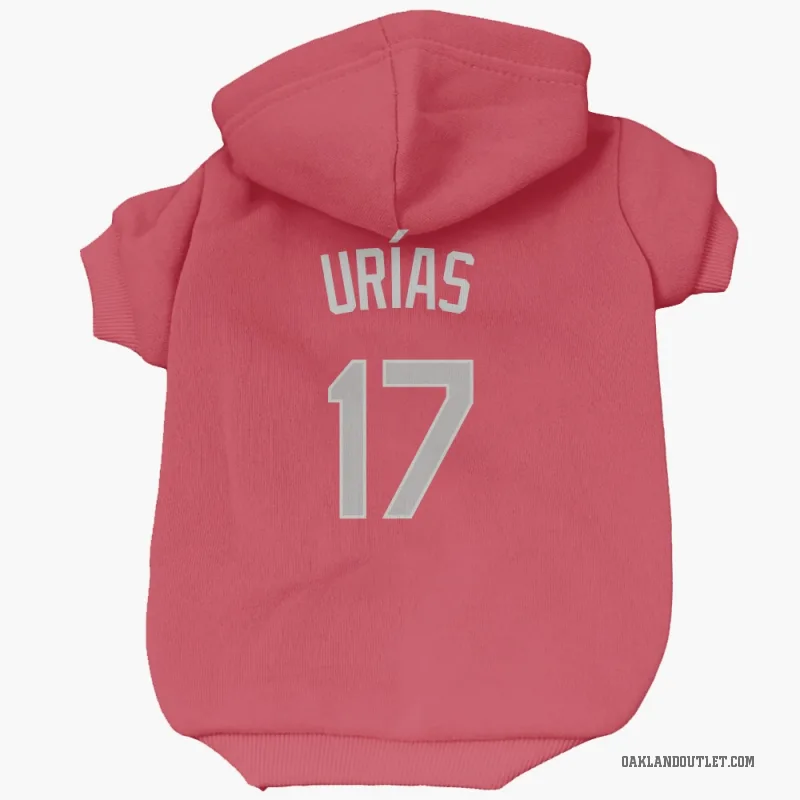 Luis Urias  Red Oakland Athletics  Cat & Dog Pet Hoodie