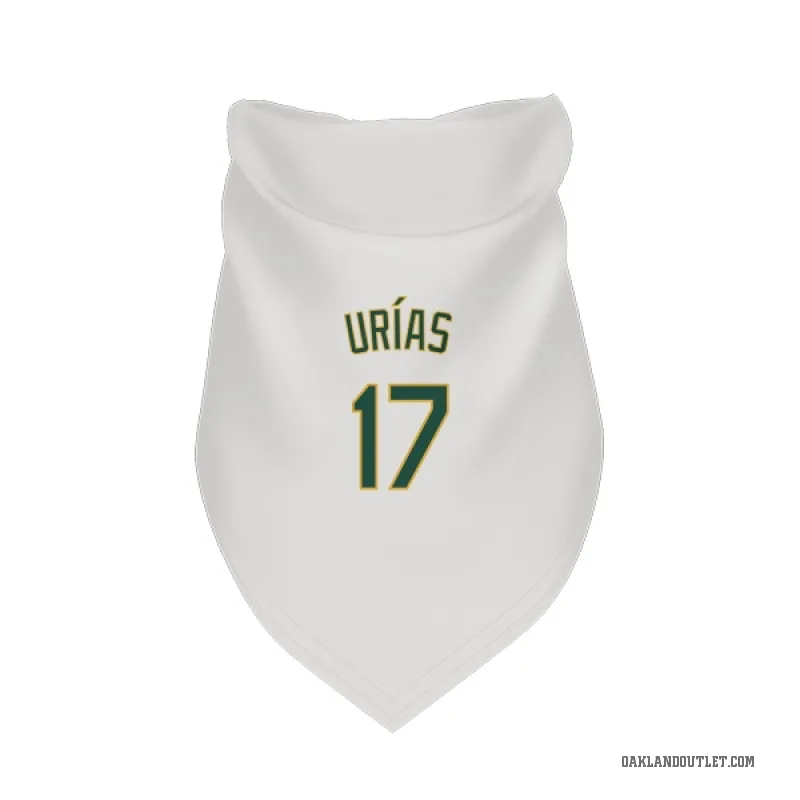 Luis Urias  White Oakland Athletics  Cat & Dog Pet Bandana