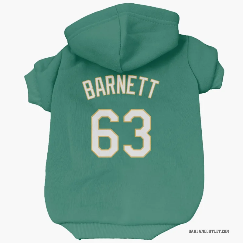 Mason Barnett Green Oakland Athletics Kelly Cat & Dog Pet Hoodie