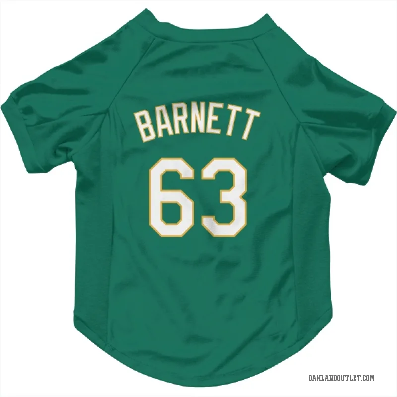 Mason Barnett Green Oakland Athletics Kelly Cat & Dog Pet Jersey