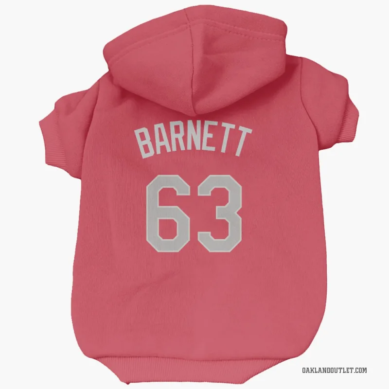 Mason Barnett  Red Oakland Athletics  Cat & Dog Pet Hoodie