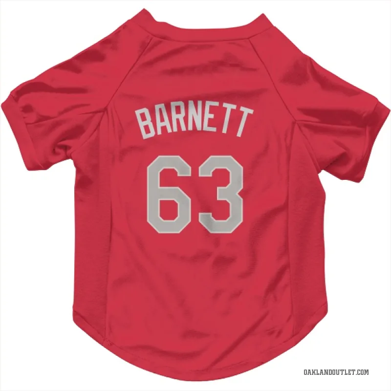 Mason Barnett  Red Oakland Athletics  Cat & Dog Pet Jersey