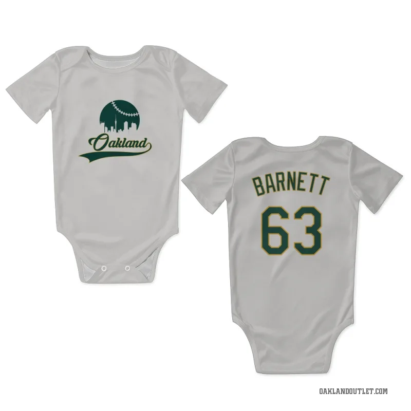 Mason Barnett  White Oakland Athletics  Newborn & Infant Bodysuit