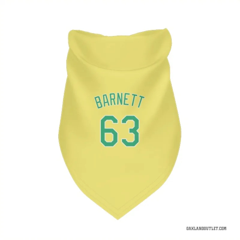 Mason Barnett  Yellow Oakland Athletics  Cat & Dog Pet Bandana