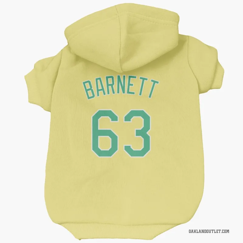 Mason Barnett  Yellow Oakland Athletics  Cat & Dog Pet Hoodie