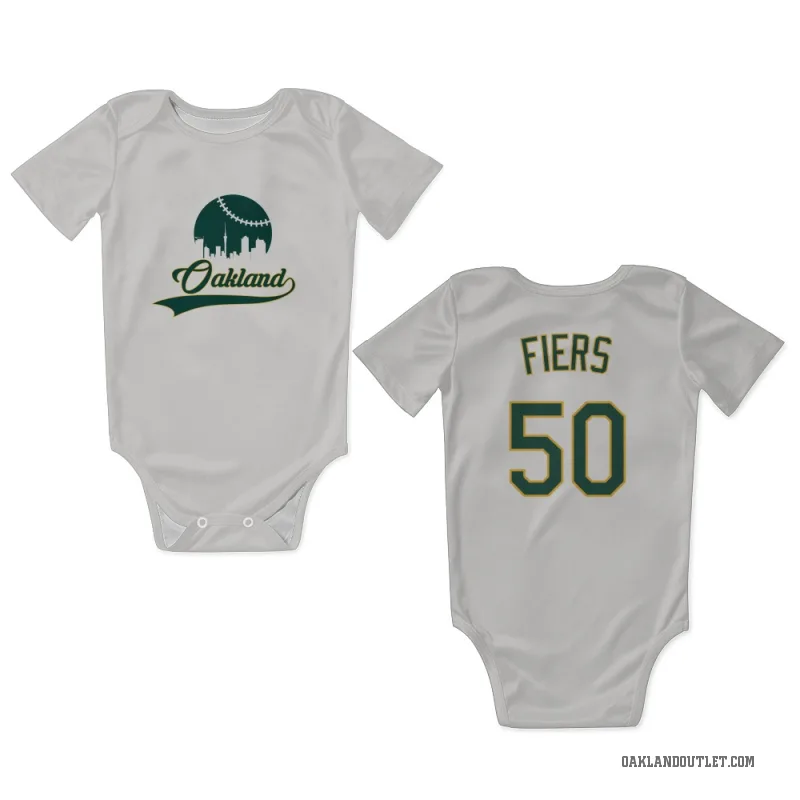 Mike Fiers  White Oakland Athletics  Newborn & Infant Bodysuit