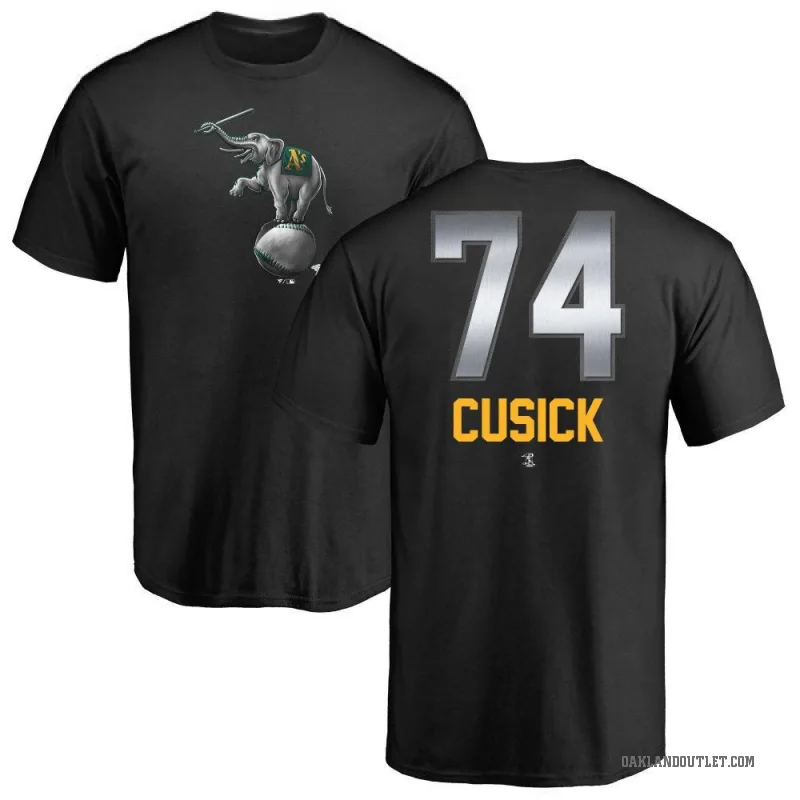 Ryan Cusick Youth Black Oakland Athletics Midnight Mascot T-Shirt -