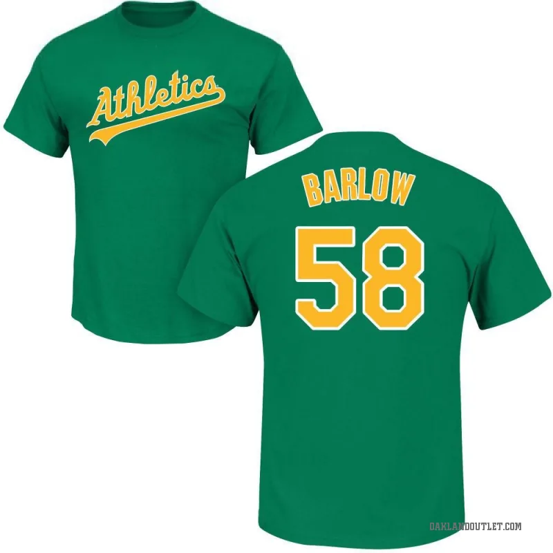 Scott Barlow Men's Green Oakland Athletics Roster T-Shirt -