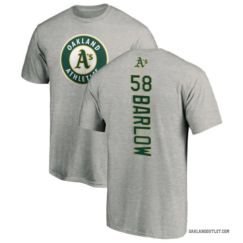 Scott Barlow Youth Ash Oakland Athletics Backer T-Shirt -