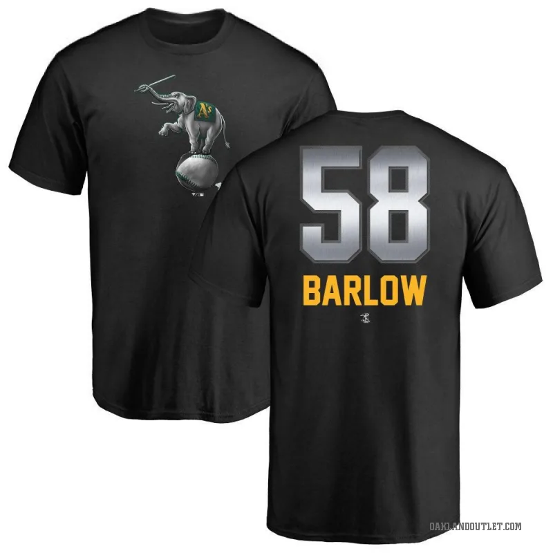 Scott Barlow Youth Black Oakland Athletics Midnight Mascot T-Shirt -