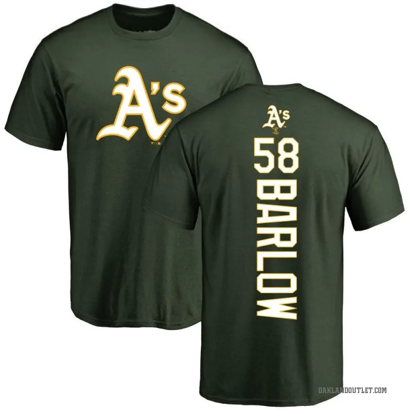 Scott Barlow Youth Green Oakland Athletics Backer T-Shirt -