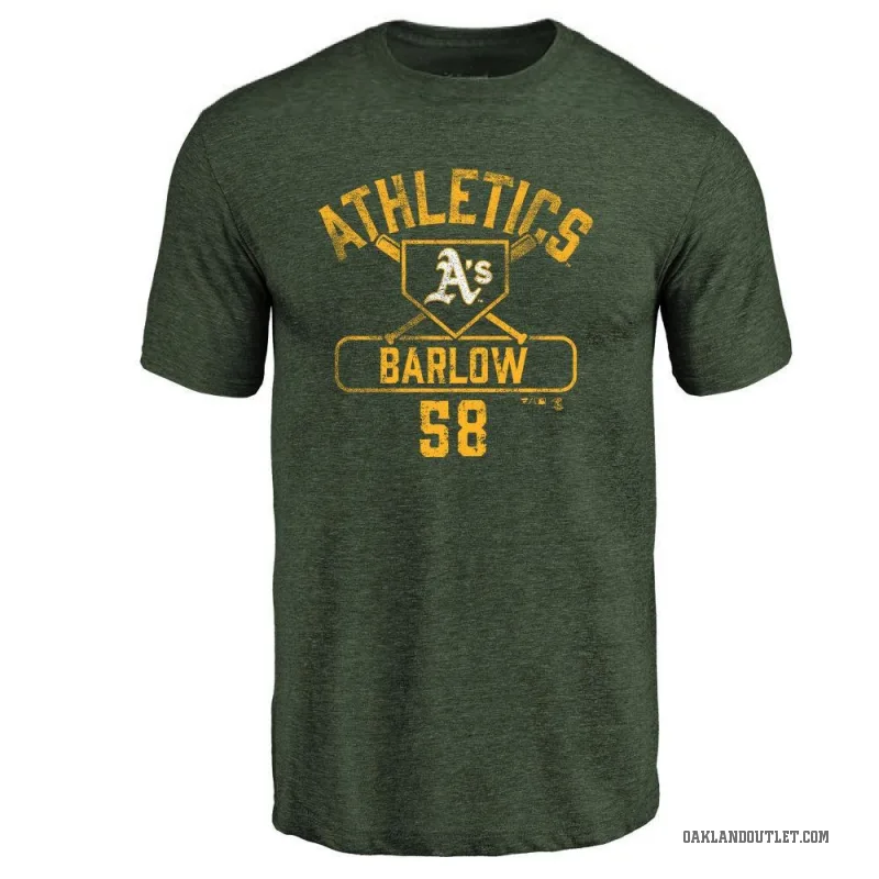 Scott Barlow Youth Green Oakland Athletics Base Runner T-Shirt -
