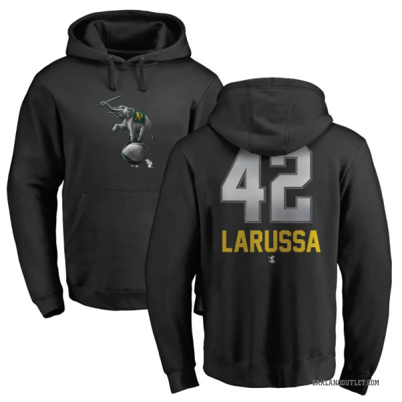 Tony Larussa Men's Black Oakland Athletics Branded Midnight Mascot Pullover Hoodie -