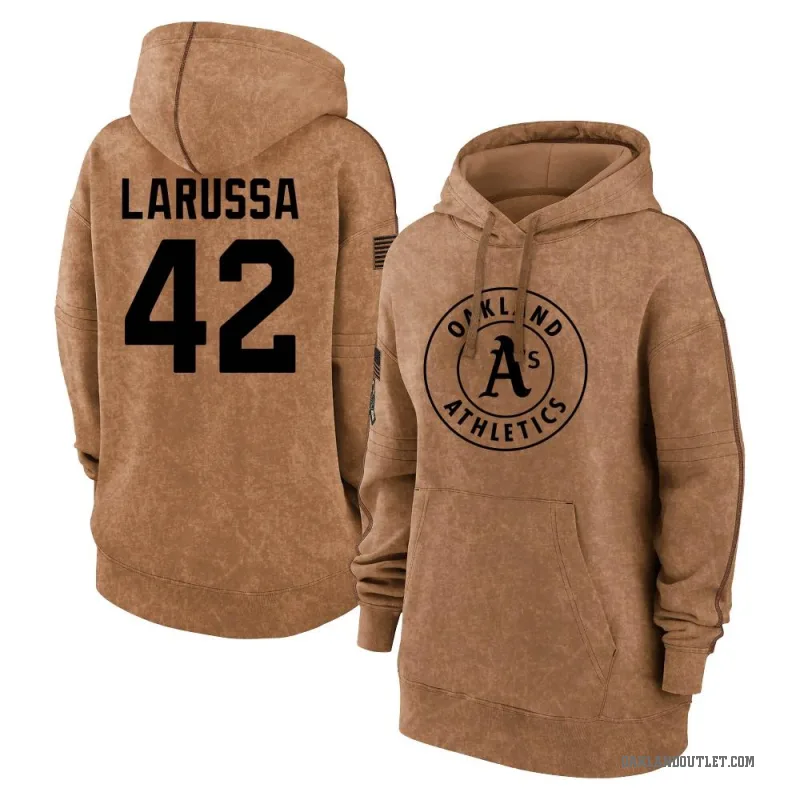 Tony Larussa Women's Brown Oakland Athletics 2023 Salute to Service Pullover Hoodie