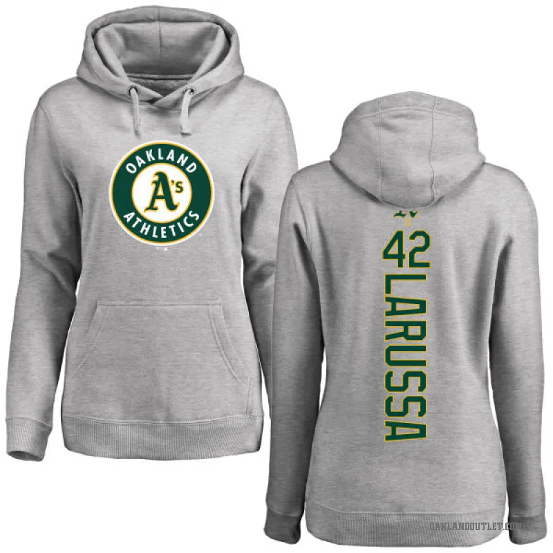 Tony Larussa Women's Oakland Athletics Ash Backer Pullover Hoodie