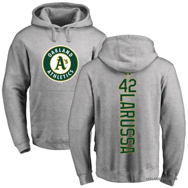 Tony Larussa Youth Oakland Athletics Ash Backer Pullover Hoodie