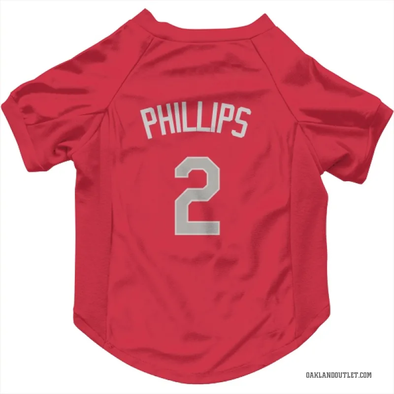 Tony Phillips  Red Oakland Athletics  Cat & Dog Pet Jersey