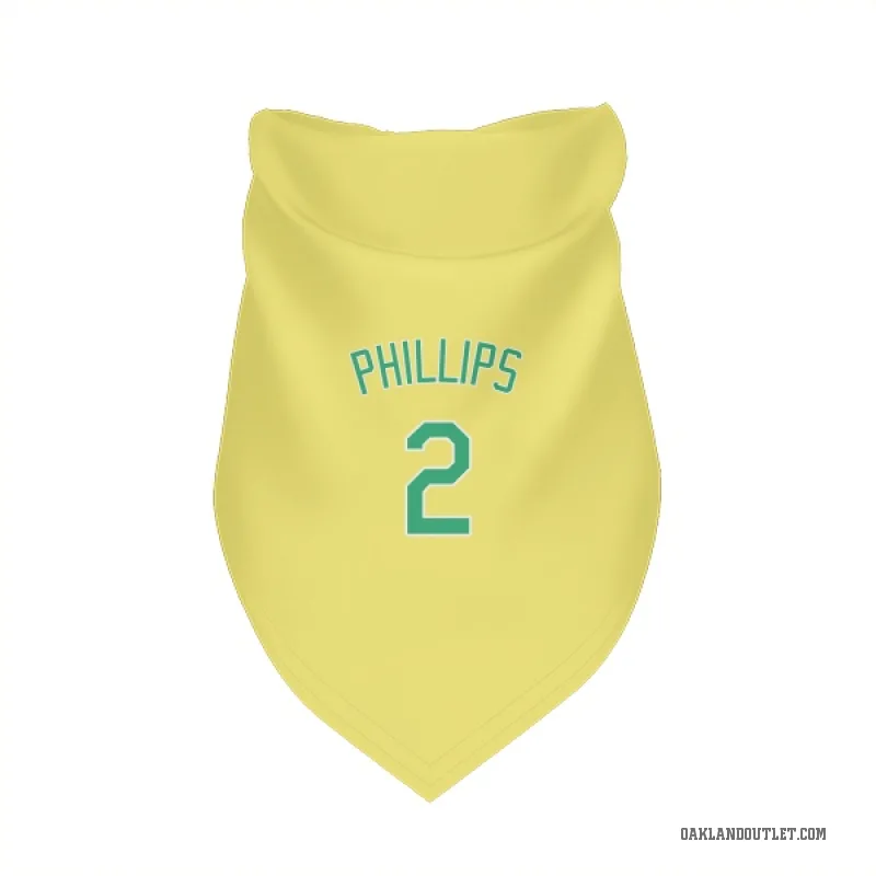 Tony Phillips  Yellow Oakland Athletics  Cat & Dog Pet Bandana