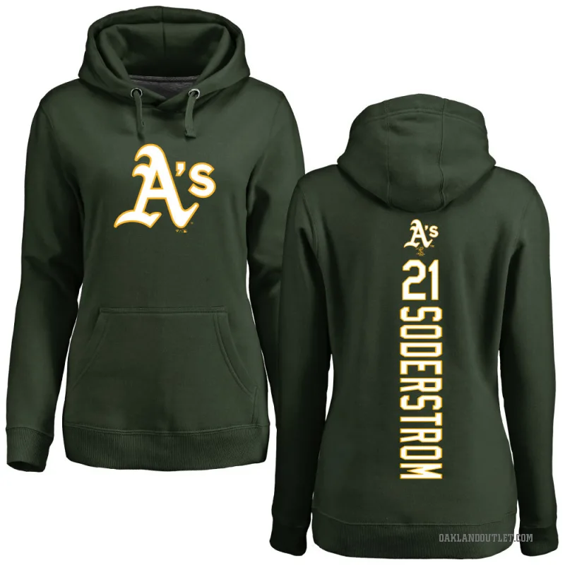 Tyler Soderstrom Women's Green Oakland Athletics Backer Pullover Hoodie