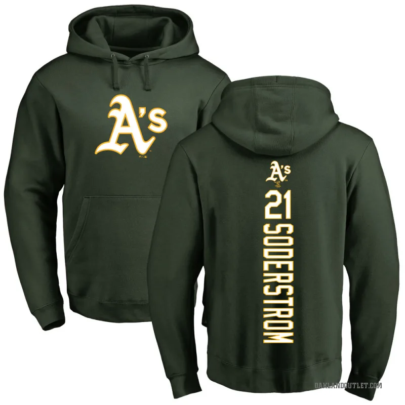 Tyler Soderstrom Youth Green Oakland Athletics Backer Pullover Hoodie