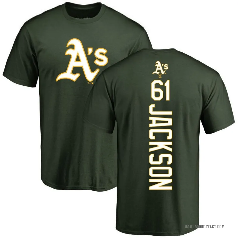 Zach Jackson Youth Green Oakland Athletics Backer T-Shirt -