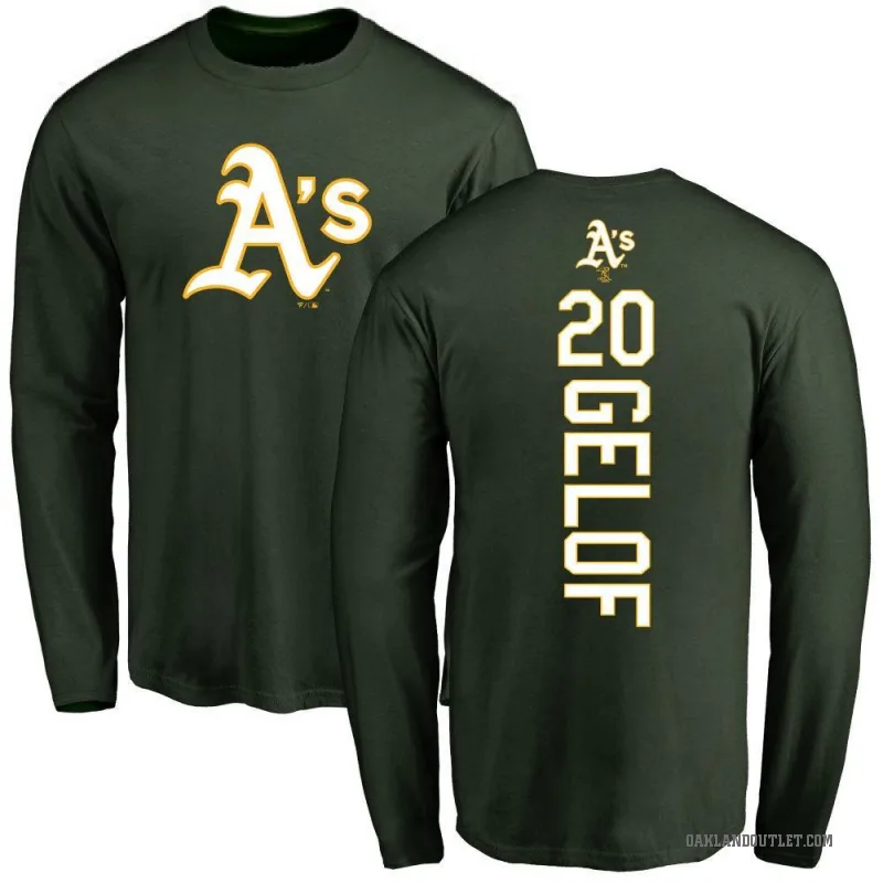 Zack Gelof Men's Green Oakland Athletics Backer Long Sleeve T-Shirt -