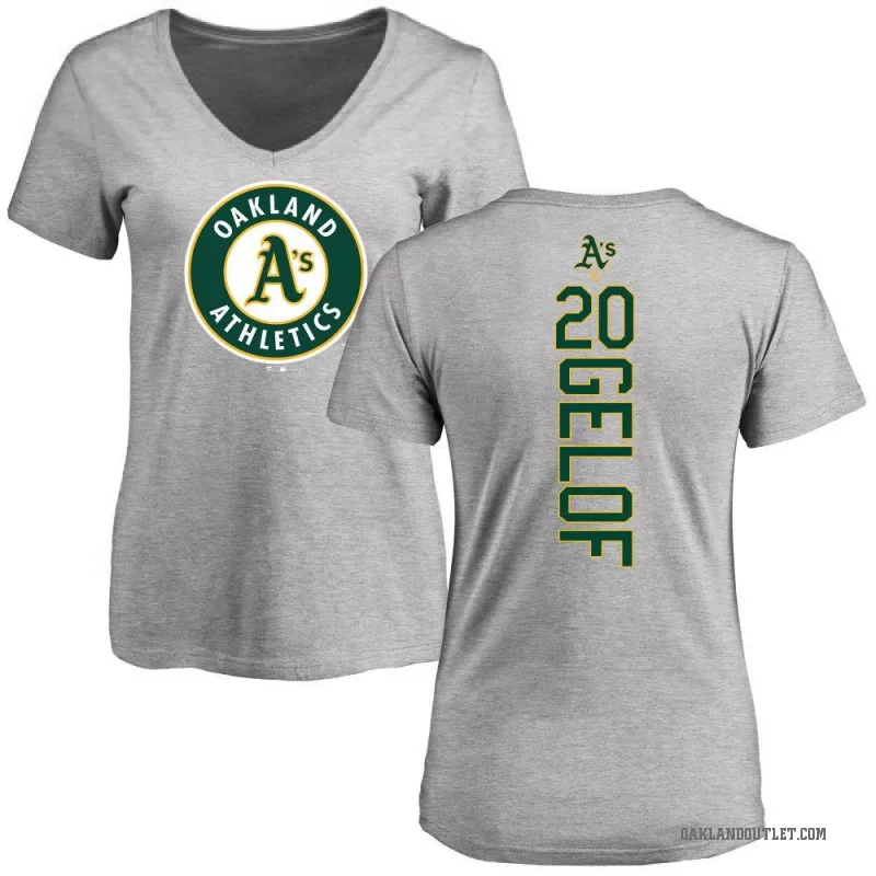 Zack Gelof Women's Ash Oakland Athletics Backer Slim Fit T-Shirt -
